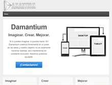 Tablet Screenshot of damantium.com